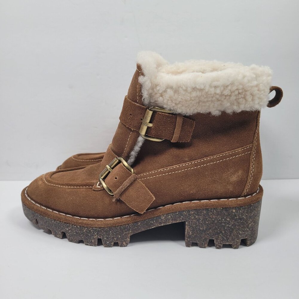 Donald Pliner Elix Women's Brown Suede Boots US Size 6M NWOT - Picture 2 of 9